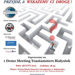 Nauka sztuki przemawiania. Spotkanie klubu Toastmasters 