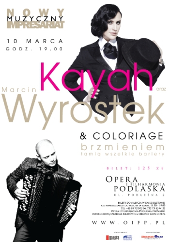 Kayah oraz Marcin Wyrostek & Coloriage. Wspólny koncert w OiFP