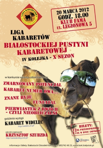 Białystok nie jest kabaretową pustynią. Czwarta kolejka Ligi Kabaretów 