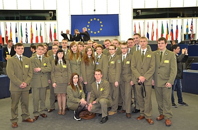 Młodzi leśnicy z Białowieży reprezentowali Polskę w Strasburgu