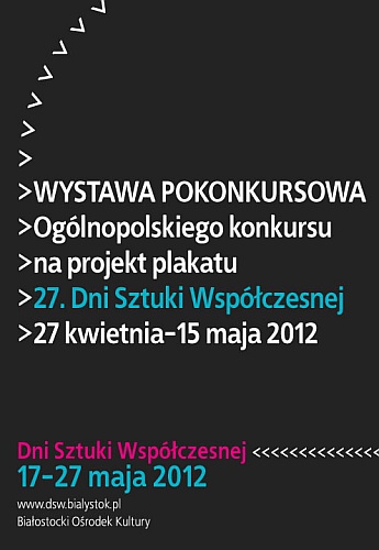 Zobacz plakat Dni Sztuki Współczesnej. Pokonkursowa wystawa