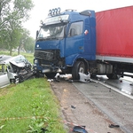 "Ósemka". Czołówka samochodu osobowego z tirem