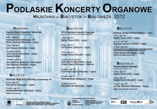 Podlaskie Koncerty Organowe. Muzyka organowa znów zabrzmi w Białymstoku i regionie