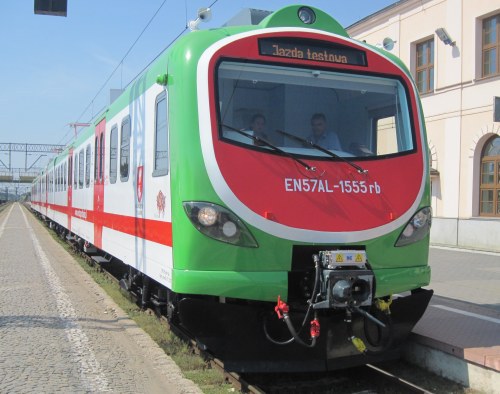 Powitano najnowocześniejszy pociąg na podlaskich torach