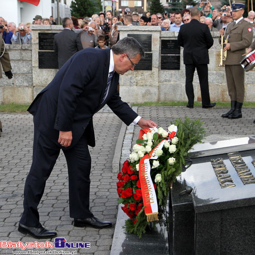 Bronisław Komorowski uczcił w Białymstoku pamięć Sybiraków