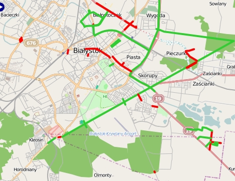 Sprawdź mapę utrudnień drogowych w Białymstoku