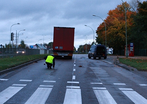 Śmiertelny wypadek z udziałem ciężarówki