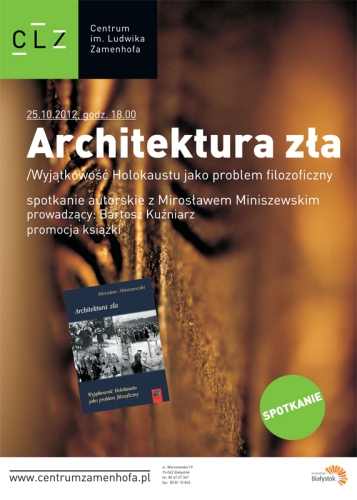 Architektura zła. Spotkanie autorskie z Mirosławem Miniszewskim