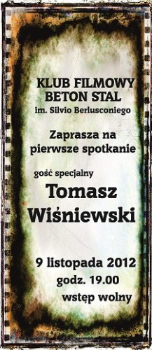 Tomasz Wiśniewski gościem Klubu Filmowego "Beton-Stal"