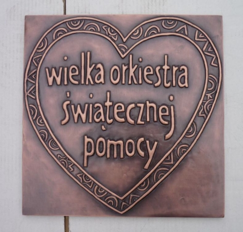 Miedziane serce dla Wielkiej Orkiestry Świątecznej Pomocy