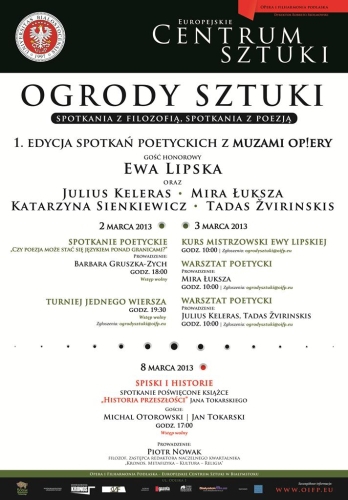 Ogrody sztuki. Opera przedłuża termin nadsyłania wierszy