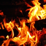 Pożar drewnianego domu w Horodniance