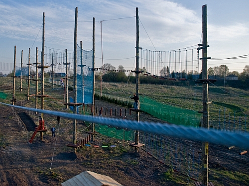 Pod Białymstokiem zaczął działać park linowy