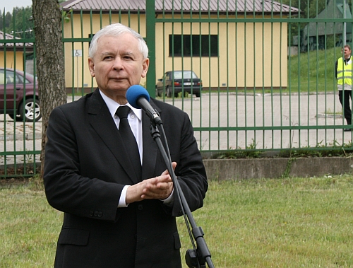Kaczyński w Białymstoku: "Truskolaski, albo powinien odejść, albo rządzić w ten sposób, by były pieniądze"