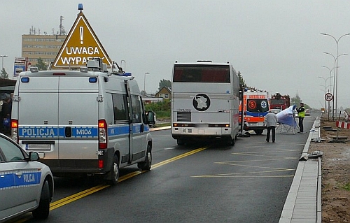 Ul. Andersa. Autobus śmiertelnie potrącił pieszego