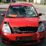 Wypadek na krajowej "ósemce". Rowerzysta wymusił pierwszeństwo