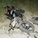 Motocyklista uderzył w traktor. 16-latek nie żyje