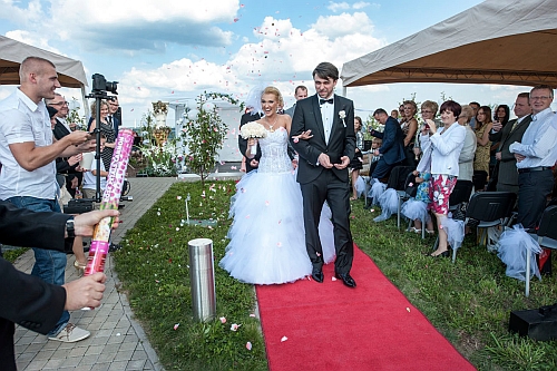 Wzięli ślub na dachu Opery Podlaskiej