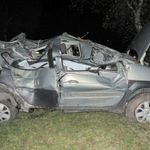 Dachowanie renault. 53-letni kierowca zginął na miejscu