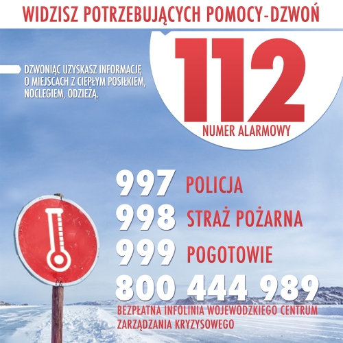 Już szykują się na mrozy. Podlaskie rozpoczyna akcję "Zima"