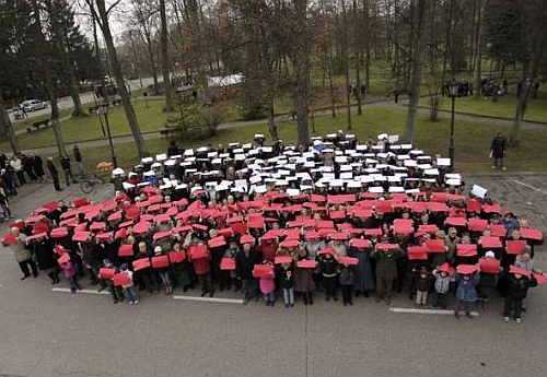 Żywa Flaga w Supraślu. Widać ją było z lotu ptaka [ZDJĘCIE]