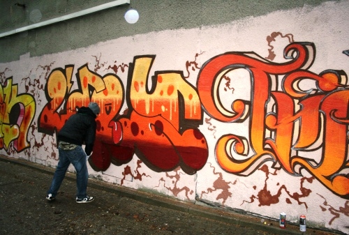 Białostoccy studenci stworzyli graffiti w centrum miasta