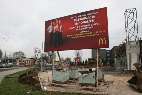 Powstaje nowy McDonald's. Pracownicy poszukiwani