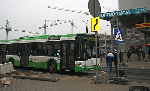 Fragment ul. Sienkiewicza zamknięty nawet dla autobusów. Są objazdy