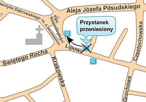 Z ulicy Lipowej znika przystanek BKM