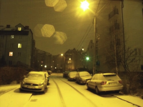 W Białymstoku sypnął pierwszy śnieg