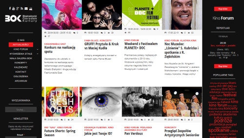 Już działa nowa strona internetowa Białostockiego Ośrodka Kultury