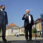 Ostatni dzień kampanii do europarlamentu. Jarosław Kaczyński odwiedził Białystok