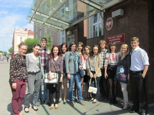 Młodzież z Białorusi, Ukrainy i Rosji z wizytą w Białymstoku