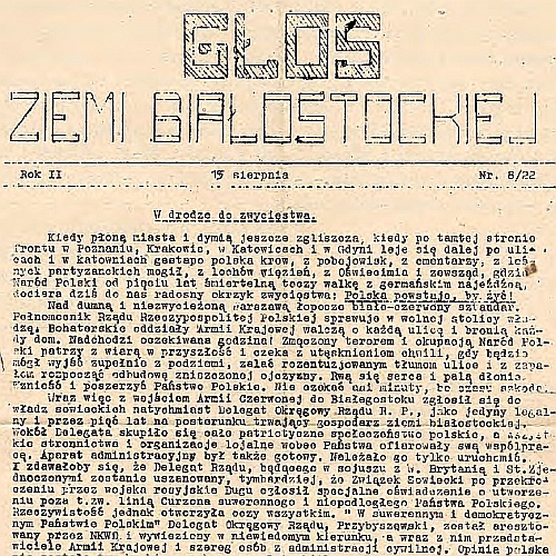 70 lat temu wybuchło powstanie warszawskie. Obchody rocznicy w Białymstoku