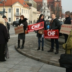 Demonstracja pokrzywdzonych przez banki