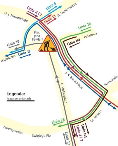 8 linii BKM zmienia trasy. Są przesunięcia przystanków