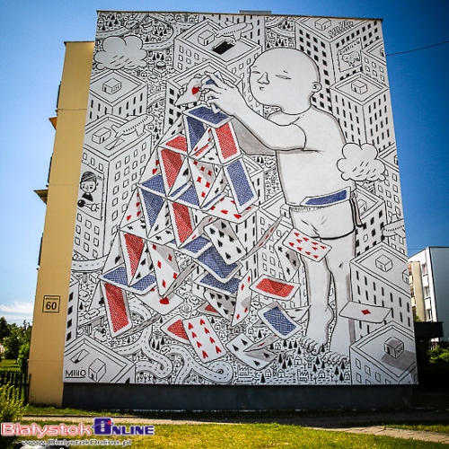 Kolejny mural w Białymstoku. Praca powstała przy ul. Swobodnej [ZDJĘCIA]