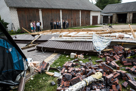 Kilkadziesiąt gospodarstw poszkodowanych podczas nawałnicy