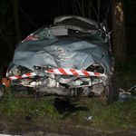Peugeot uderzył w drzewo. W wypadku zginął kierowca