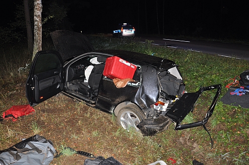 Dachowanie opla i volkswagena. Jeden kierowca był pijany