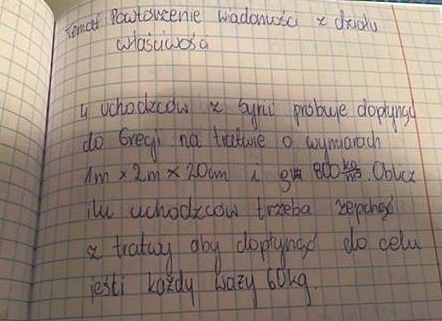 Zadanie o uchodźcach. Zainteresowali się nim już Kuratorium Oświaty w Białymstoku i Rzecznik Praw Obywatelskich