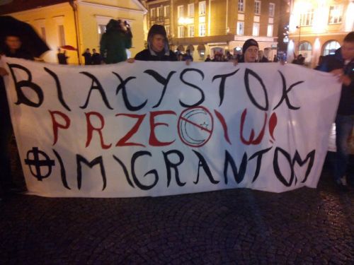 "Imigrantom mówimy nie" - pikieta na Rynku Kościuszki