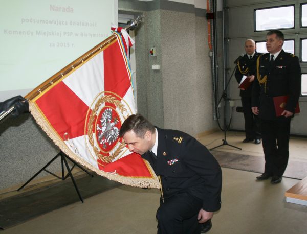 Komendant miejski PSP w Białymstoku żegna się ze stanowiskiem i podsumowuje ostatni rok