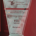 Nagroda ministra sportu dla miasta Białystok