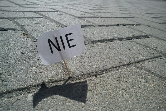 Nie dla zaostrzenia prawa aborcyjnego. Protest przy ul. Mickiewicza