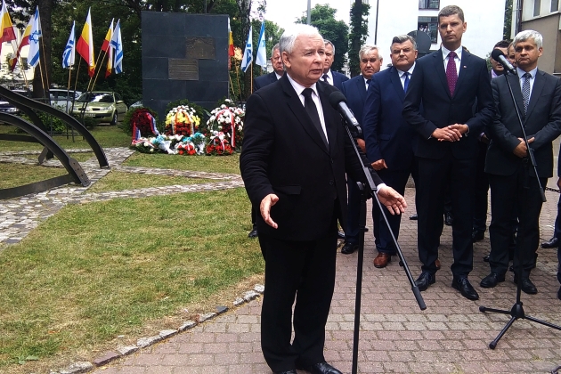 Jarosław Kaczyński w Białymstoku: Izrael naszym przyczółkiem, Niemcy sprowokowali Jedwabne