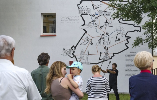 Kolejny mural na Podlasiu. Odsłonięto wielkoformatową grafikę
