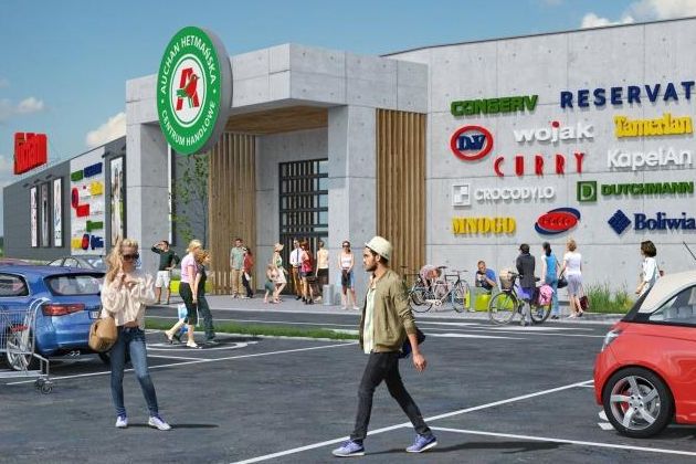 Rozbudowa Auchan Hetmańska. Będzie więcej sklepów, powstanie przestrzeń wypoczynkowa