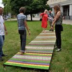"Kultura na chodniku" - kolorowa instalacja przy ul. Legionowej 
