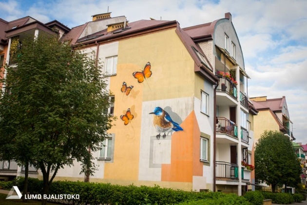 Jest nowy białostocki mural. Ozdobił blok przy ul. Pogodnej